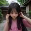 高中生家长李女士头像，中年女性温和形象